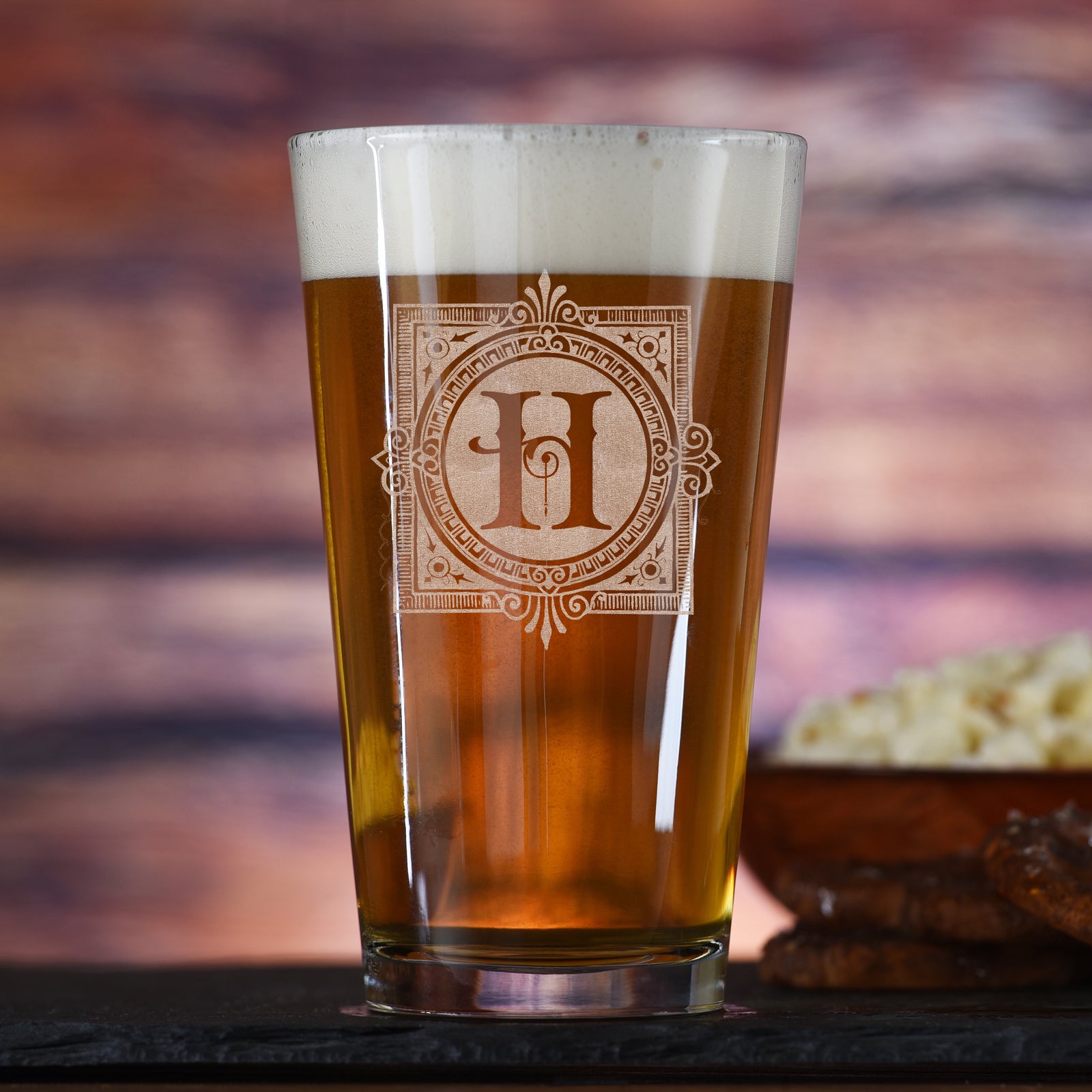 Laser-Etched Pint Glasses