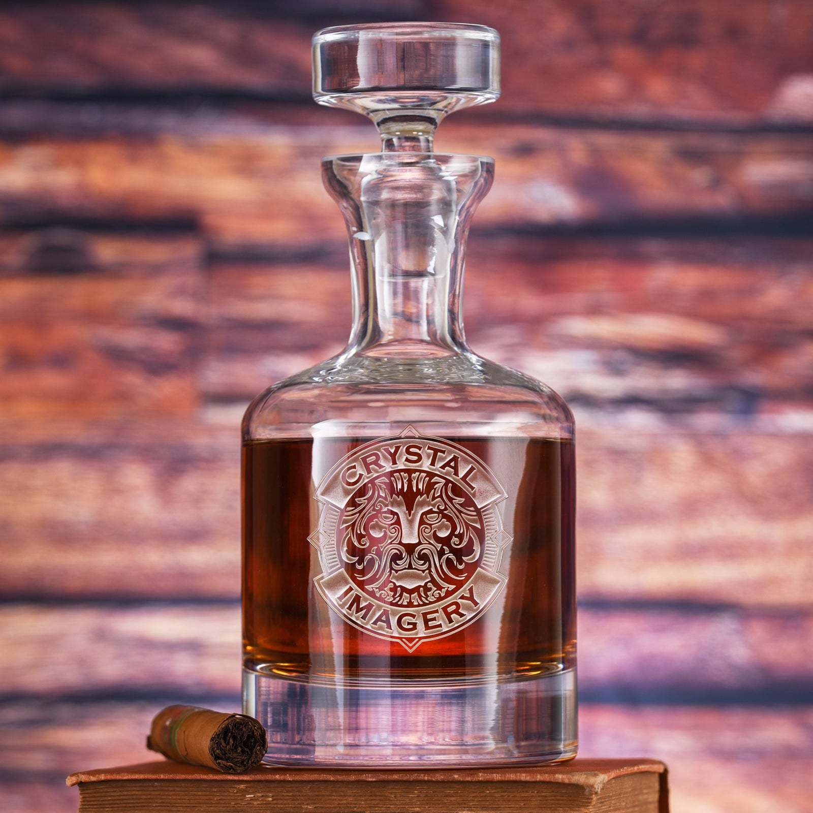 Custom Personalized Logo Whiskey Decanter