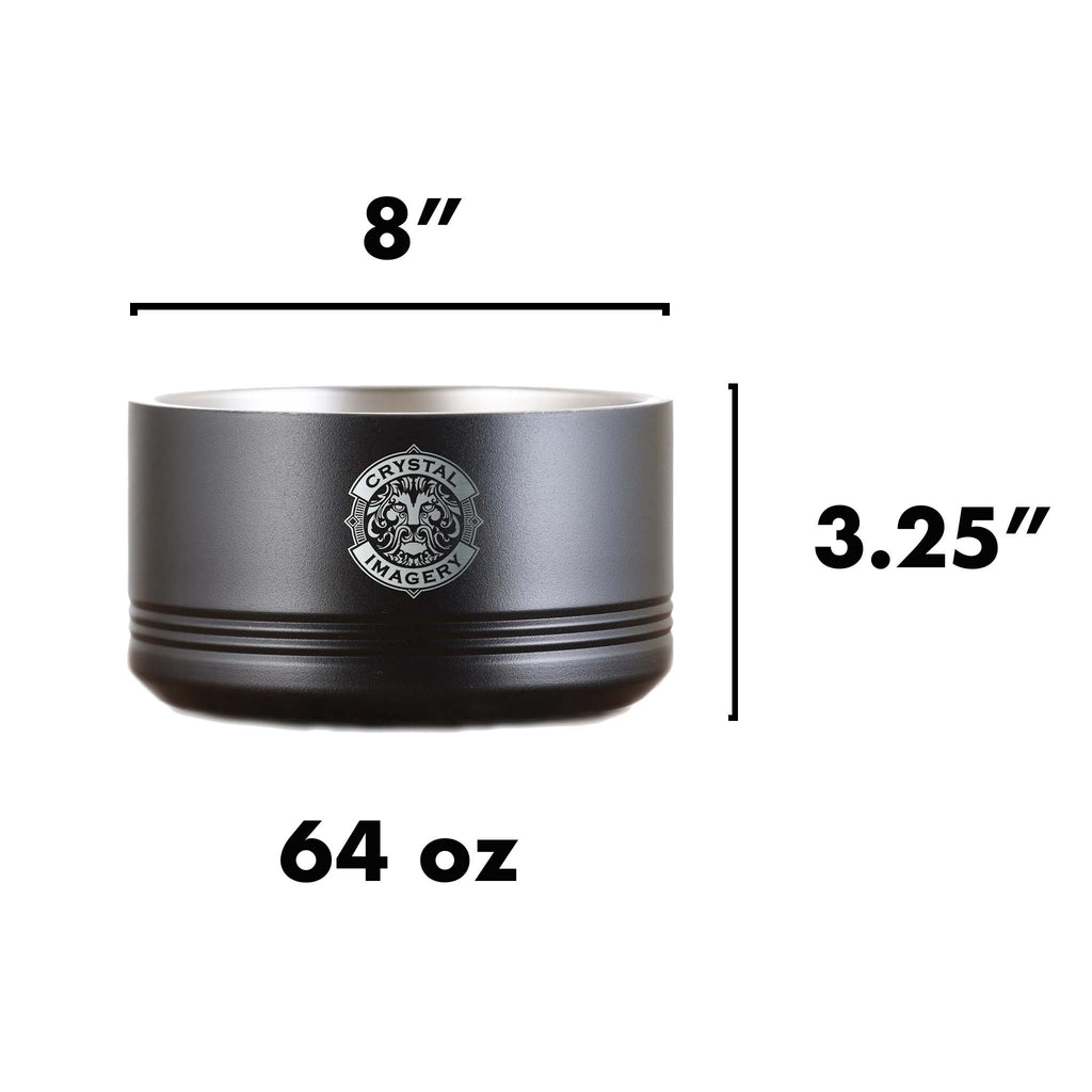 Custom Engraved Large Pet Bowl for Dog or Cat