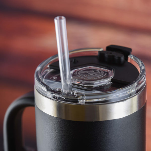 Your Logo 40 oz Travel Mug With Handle, Straw Included