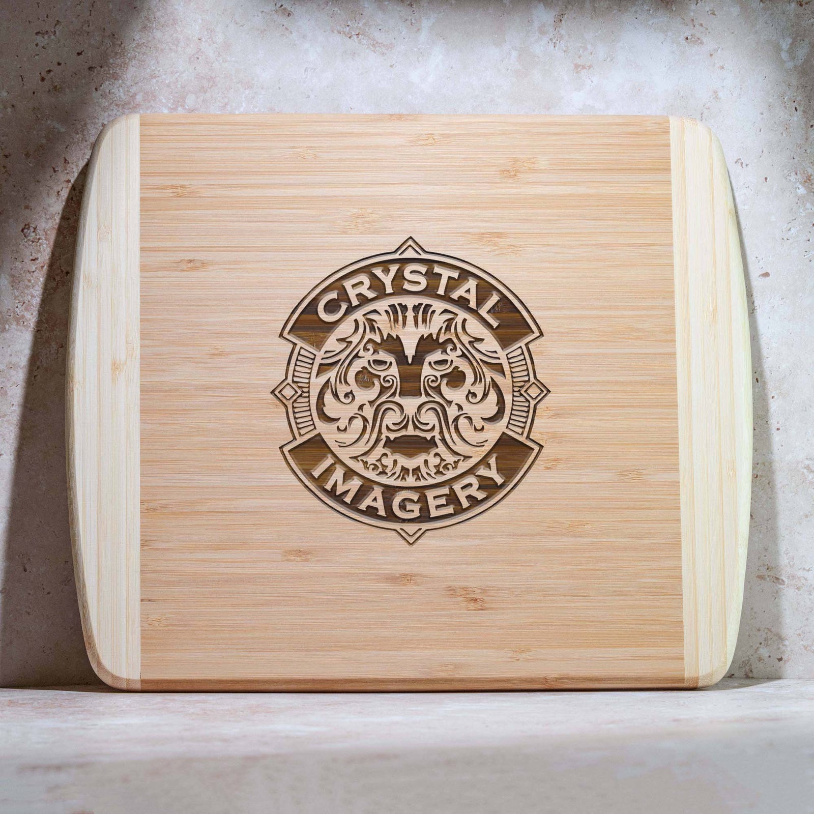 Engraved Bamboo Cutting, Charcuterie, Cheese Board - Logo Design