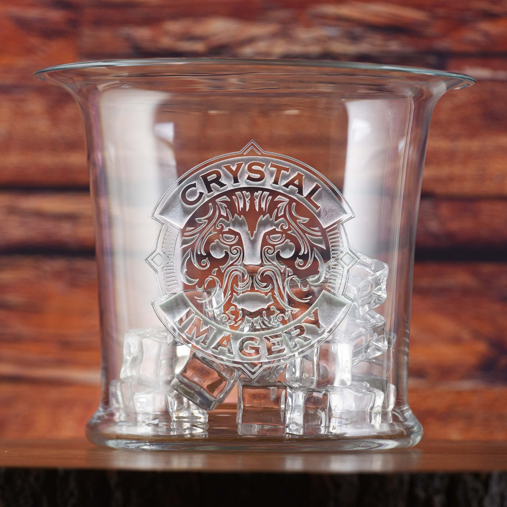 Your Logo Crystal Ice Bucket, Wine Champagne Cooler