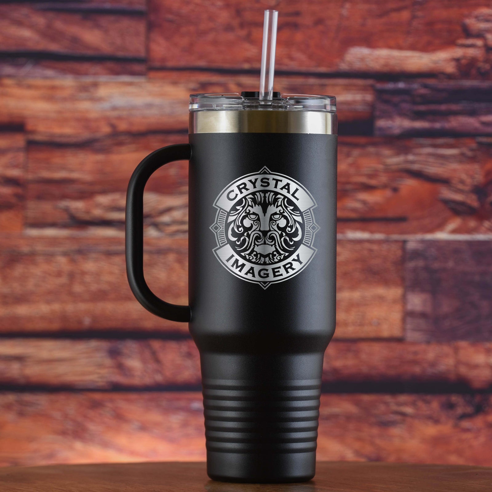 Your Logo 40oz Travel Mug With Handle Straw Included