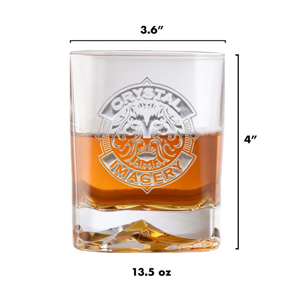 Laser Etched Your Logo Bormioli On The Rocks Crystal Glass