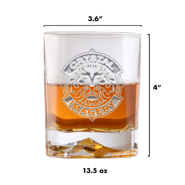 Best Man Gift Whiskey Glass - Luigi Bormioli On The Rocks