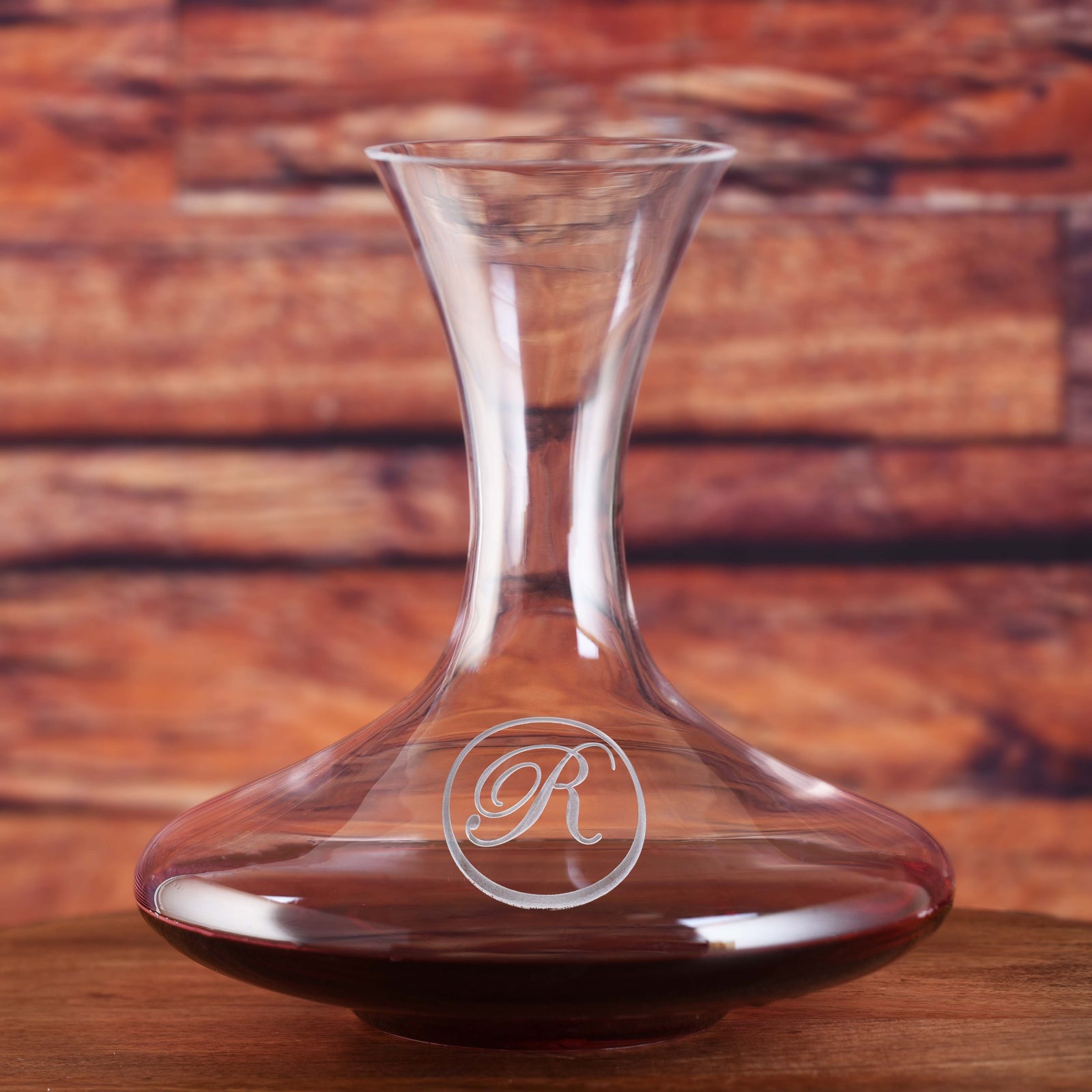Monogrammed Wine Decanter