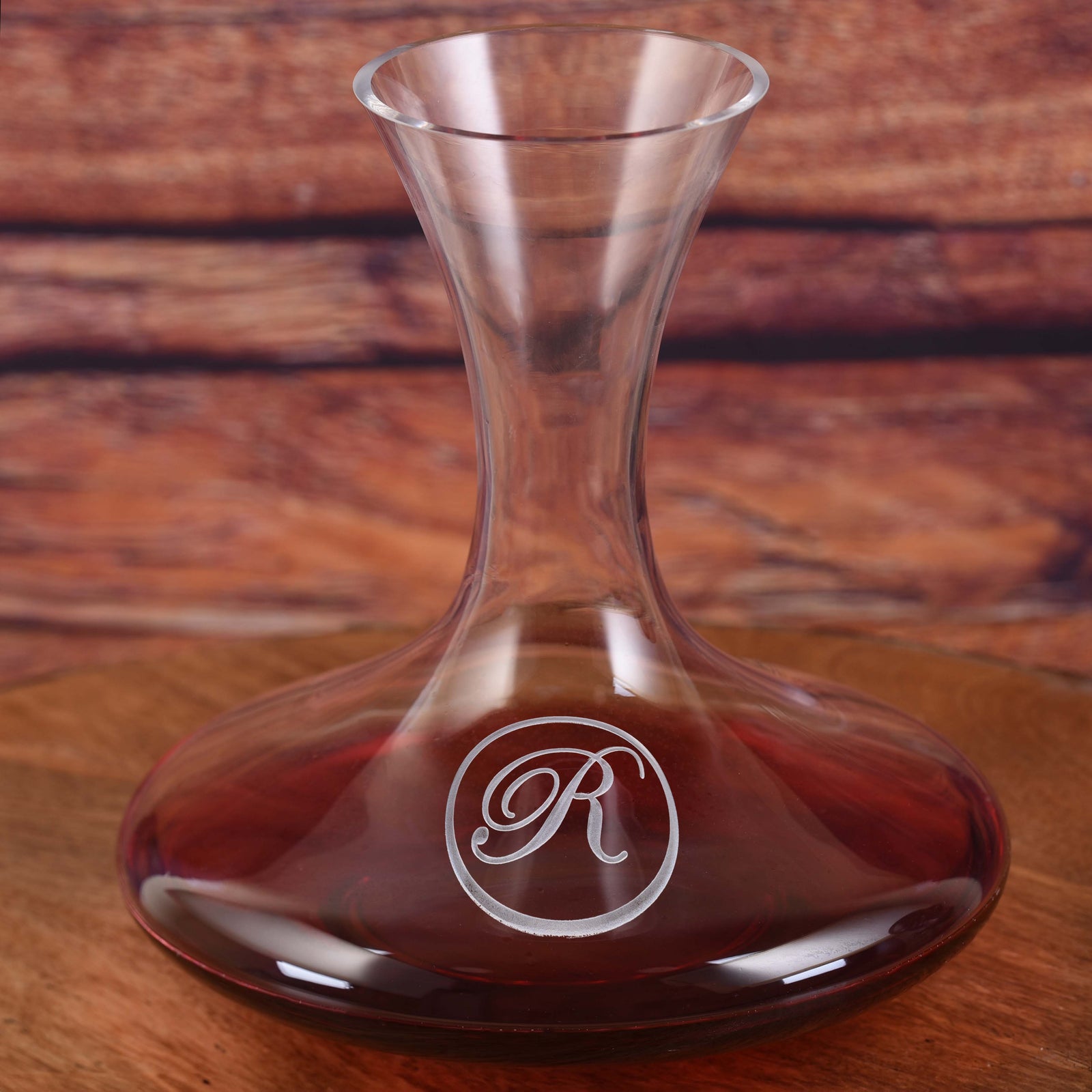 Monogrammed Wine Decanter
