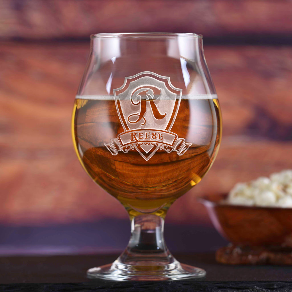 Personalized Belgian Beer and Cider Glass