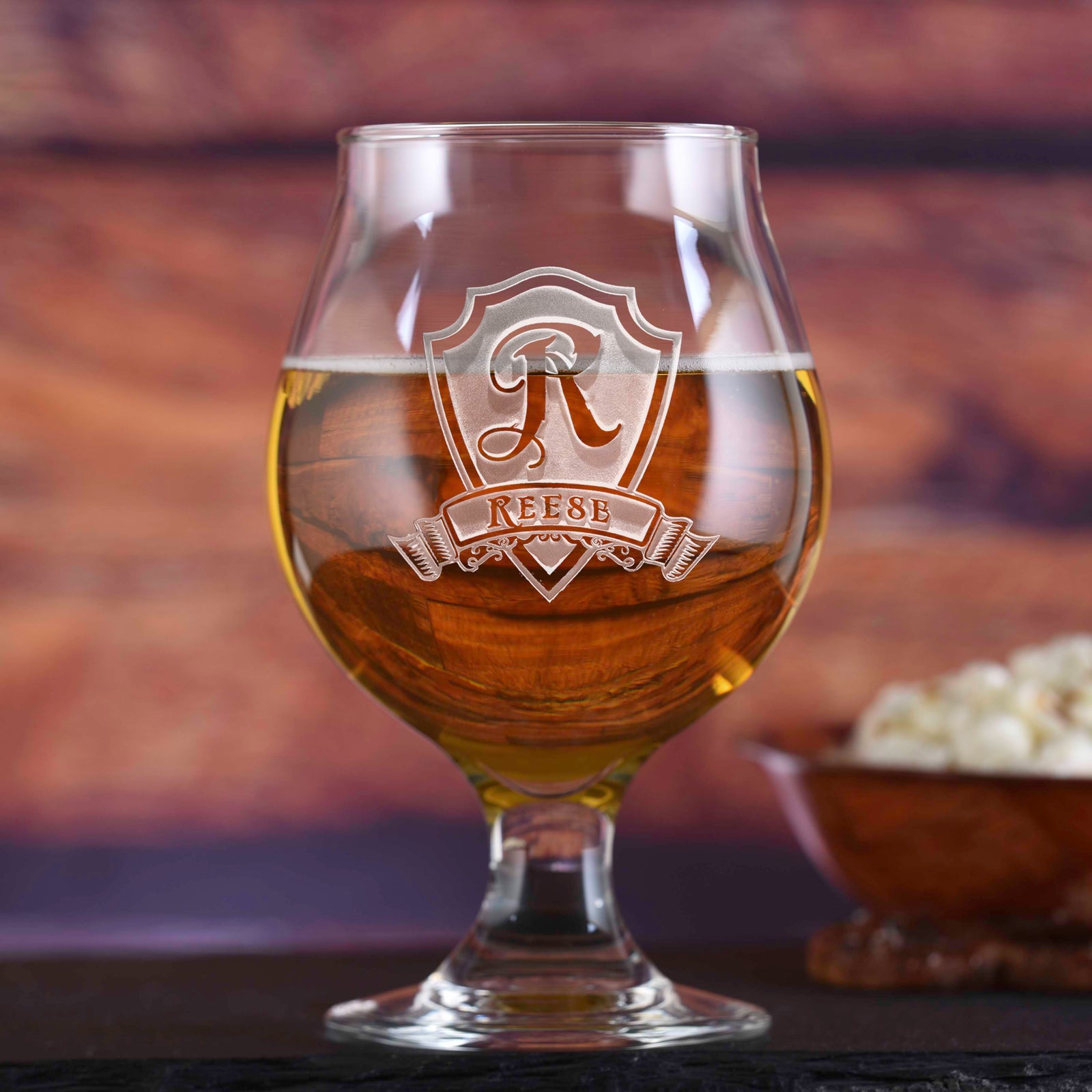 Personalized Belgian Beer & Cider Glass