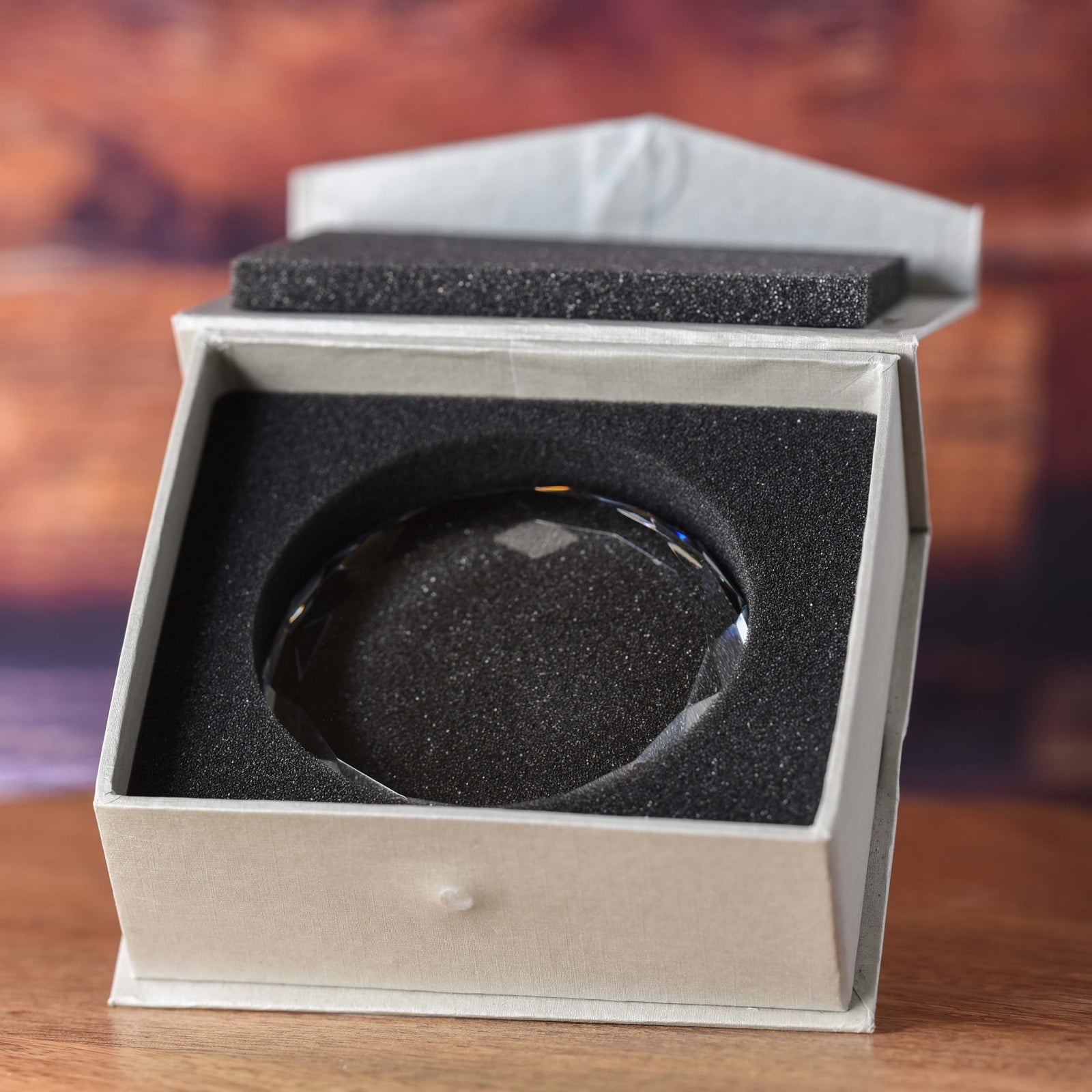 Your Logo, Crystal Paperweight Recognition Award