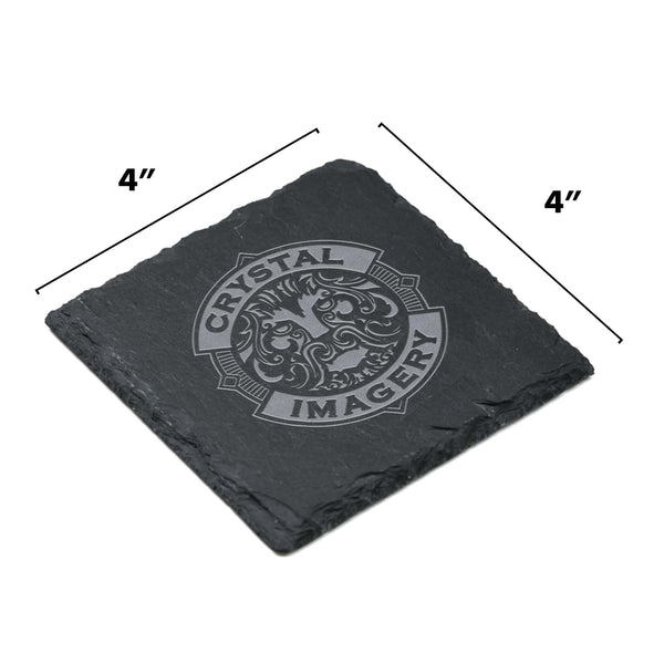 Bride and Groom Wedding Slate Coasters, SET OF 4