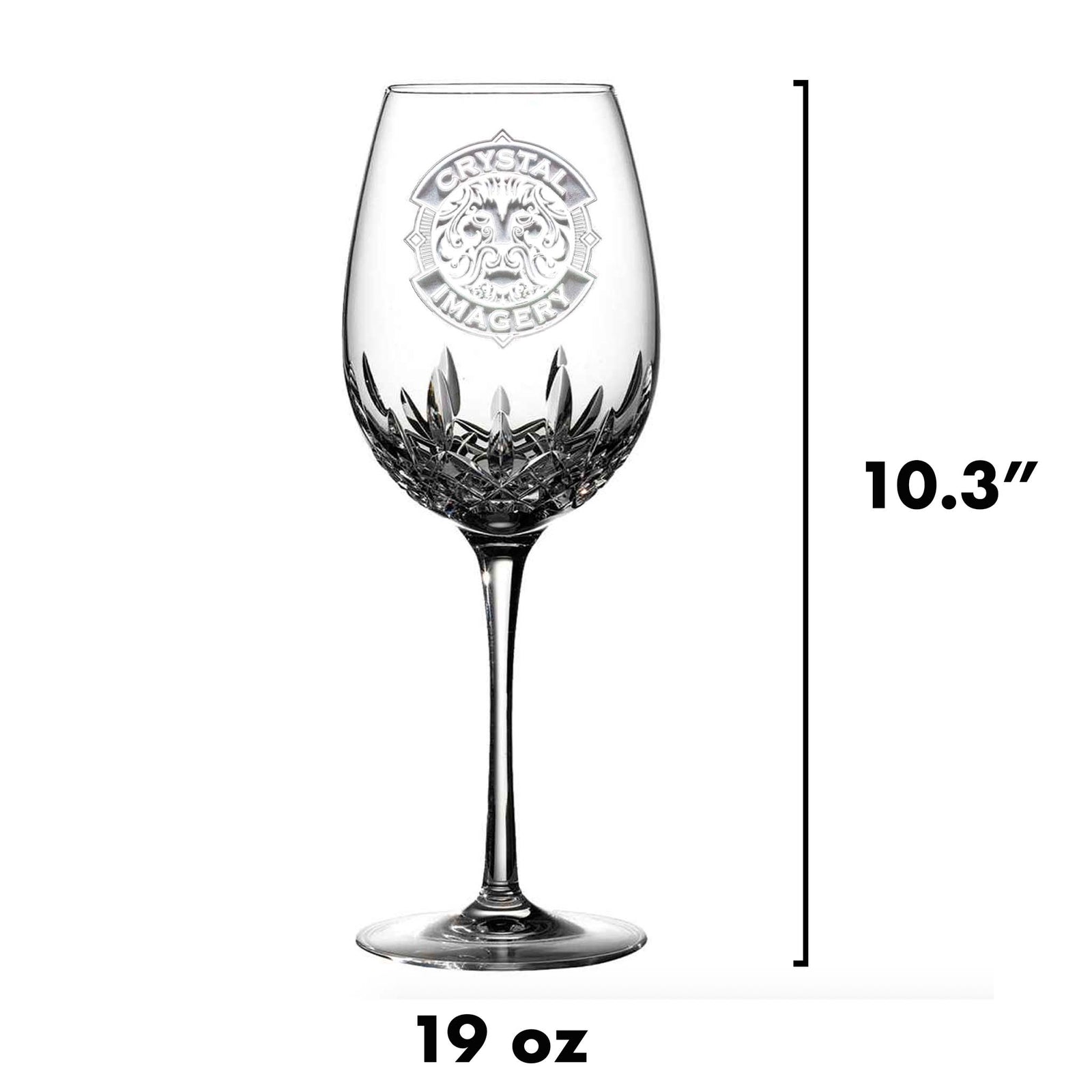 Engraved, Monogrammed Waterford Wine Glass