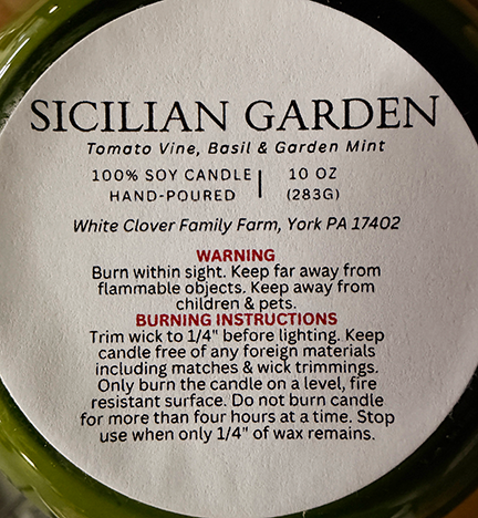 Custom Logo Mediterranean Candle – 10 oz Sandcarved Green Glass Candle