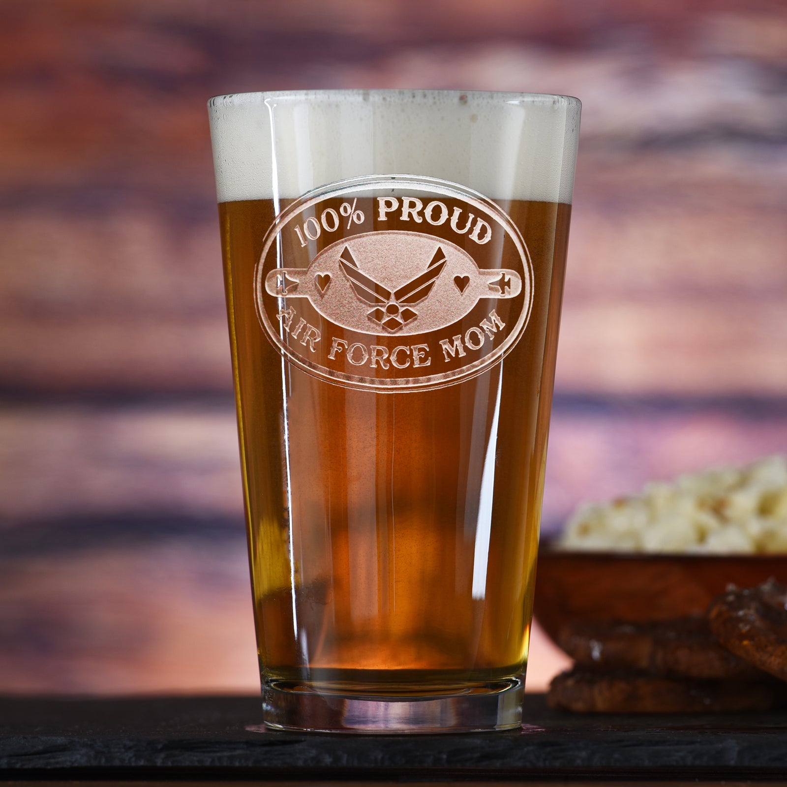 Gifts for Air Force Mom - Pint Pub Beer Glass