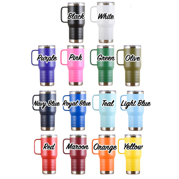 Bridesmaid Travel Tumbler with Handle