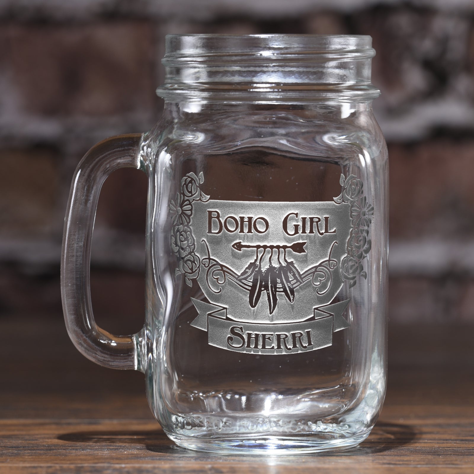Boho Girl, Gyspy Soul Mason Jar Mug