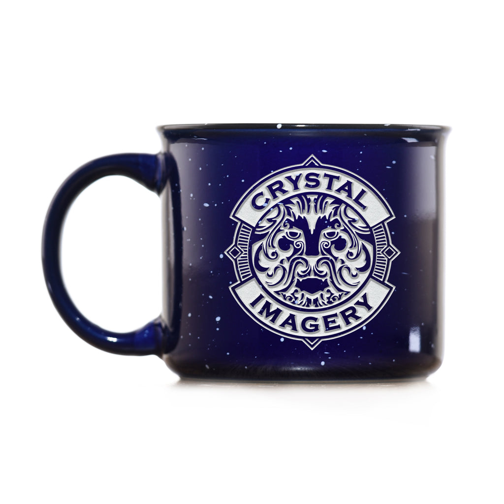 Blue Campfire Mug With Logo