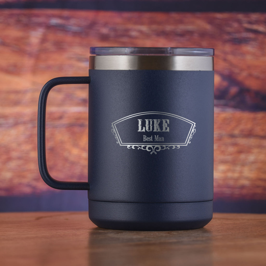 Groomsman Gift Coffee Mug Tumbler with Handle