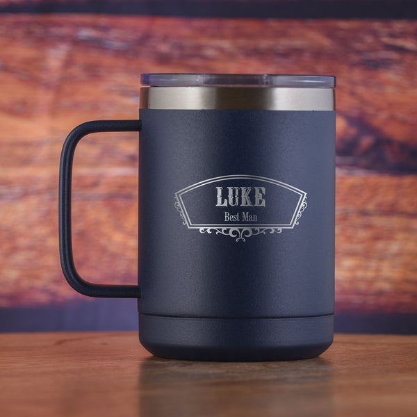 Groomsman Gift Coffee Mug Tumbler with Handle