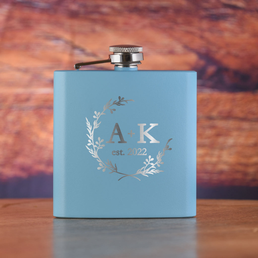 Custom Wedding Favors Flask Gift Engraved