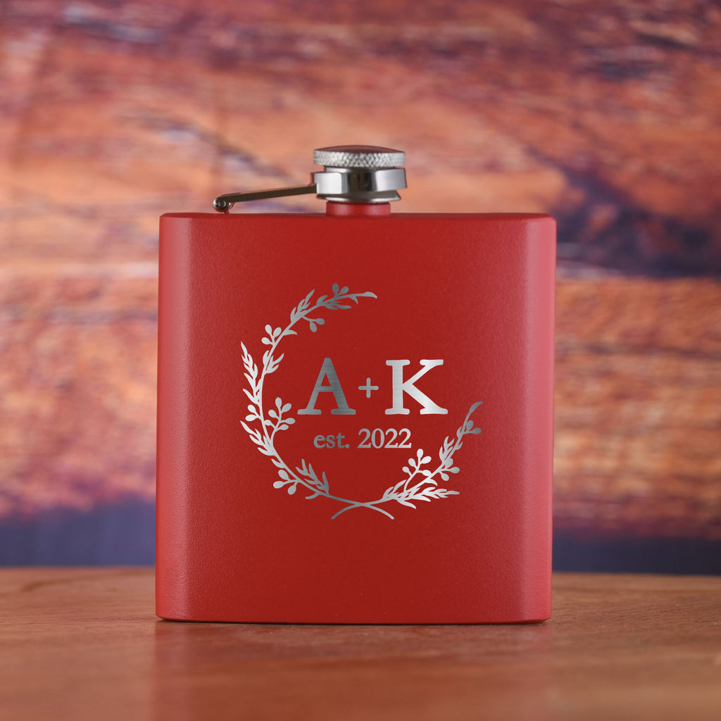 Custom Wedding Favors Flask Gift Engraved