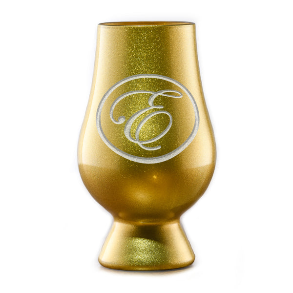 Gold Glencairn Whisky Glass With Monogram