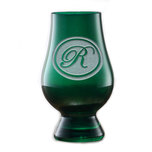 Personalized Green Glencairn Whisky Glass