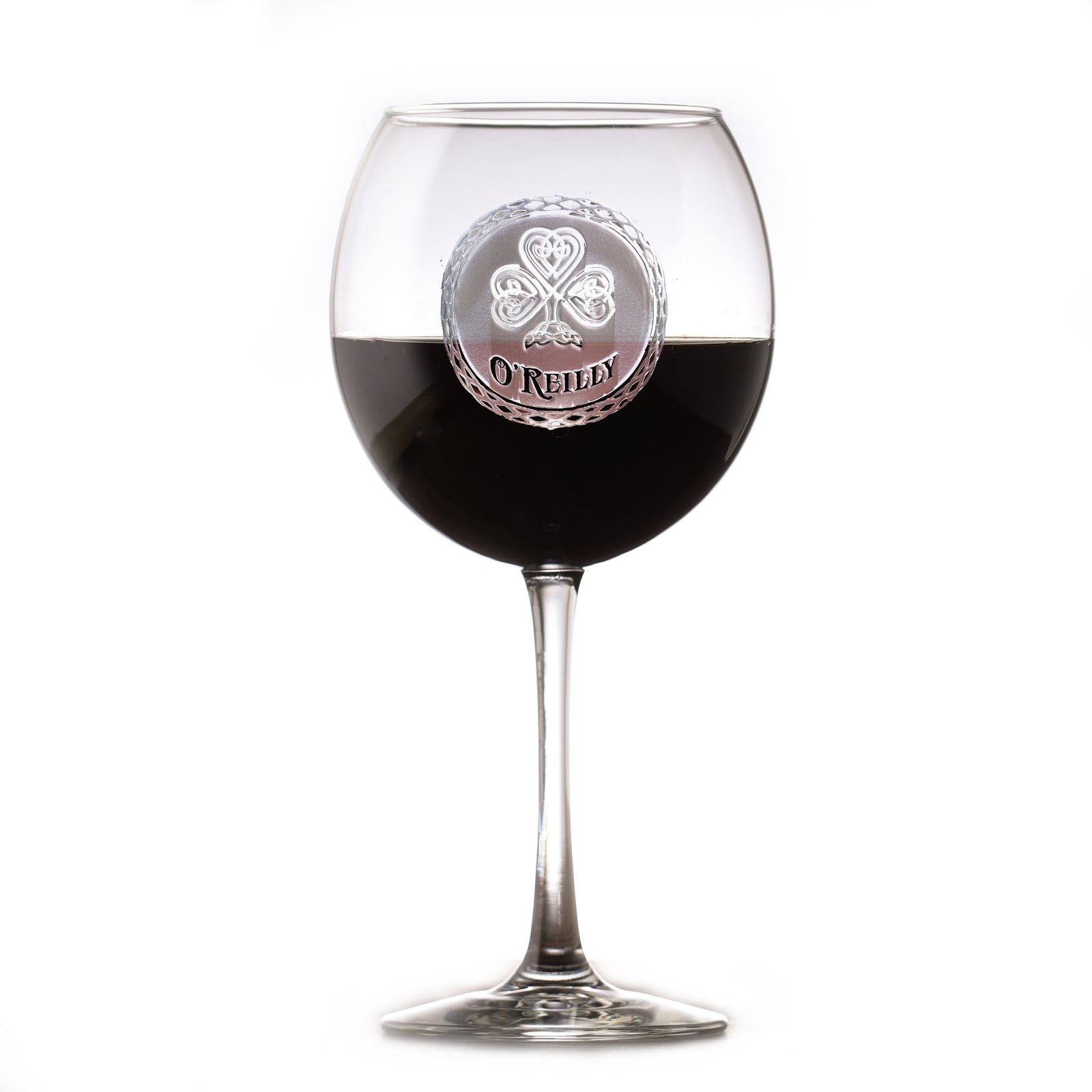 Monogrammed, Irish Red Wine Glass