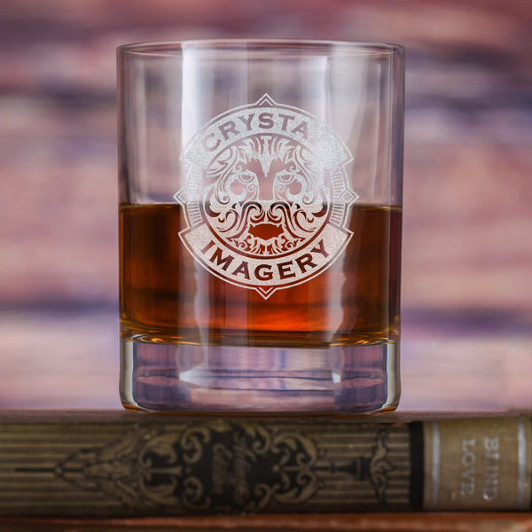 Laser Etched Your Logo Stolzle Crystal Whiskey Rocks Glass