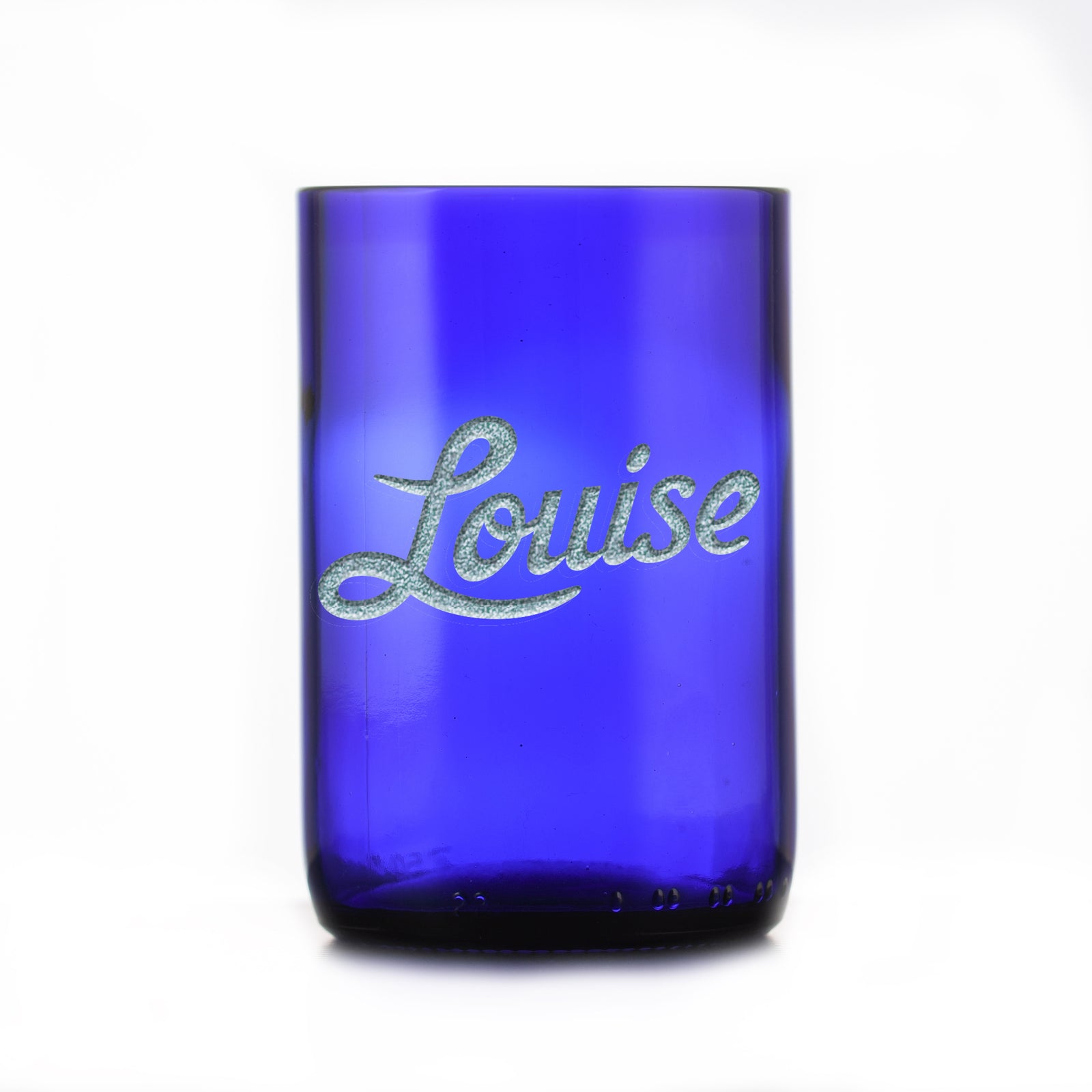 Thelma & Louise Engraved, Tumbler Set, Recycled Wine Bottle