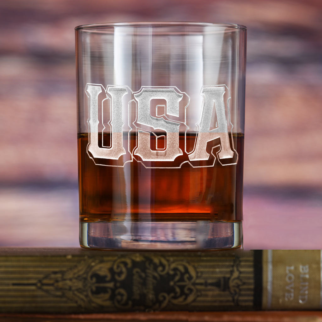 USA Pride, Whiskey Rocks Glass