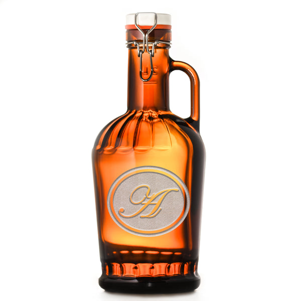 Engraved Grolsch German Beer Growler With Monogram