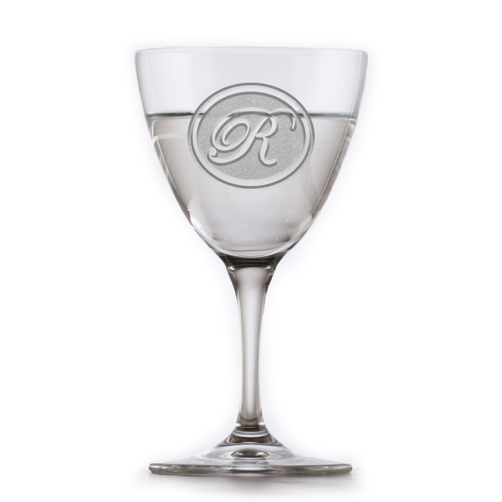 Custom, Engraved Nick & Nora Crystal Martini Glass