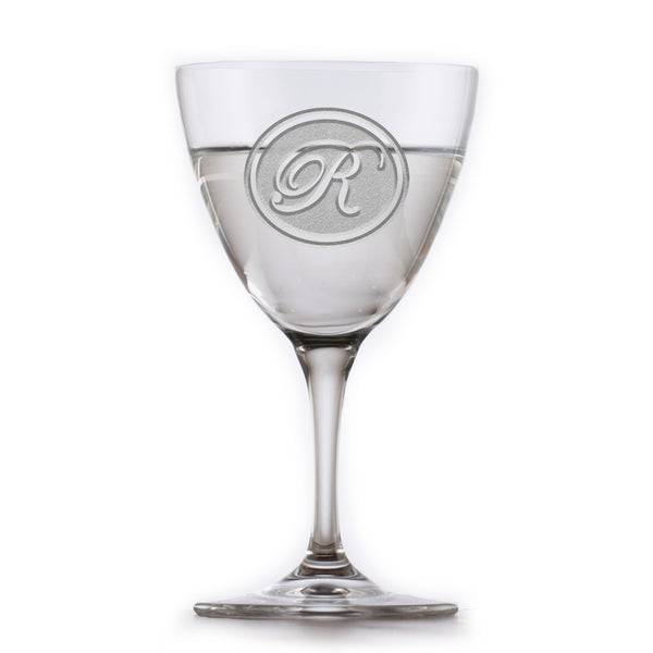 Custom Engraved Nick and Nora Crystal Martini Glass
