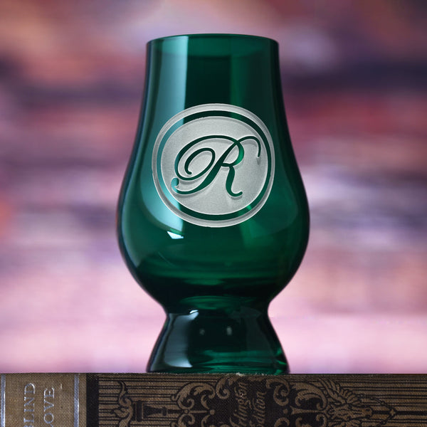 Personalized Green Glencairn Whisky Glass