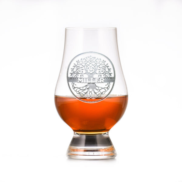 Family Tree Engraved Glencairn Scotch Glass Gift