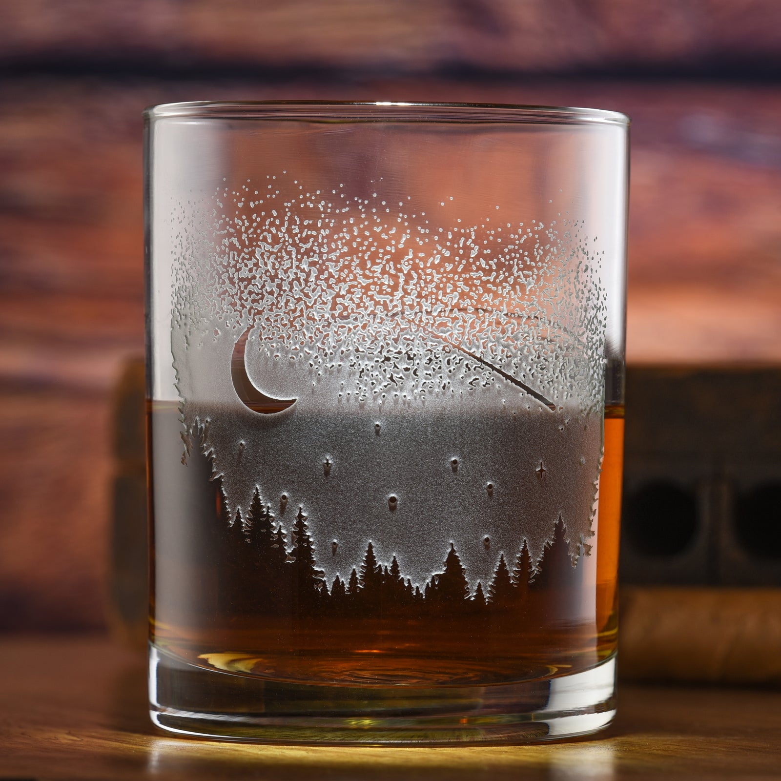 Shooting Star & Moon Rocks Glass (Set of 2)