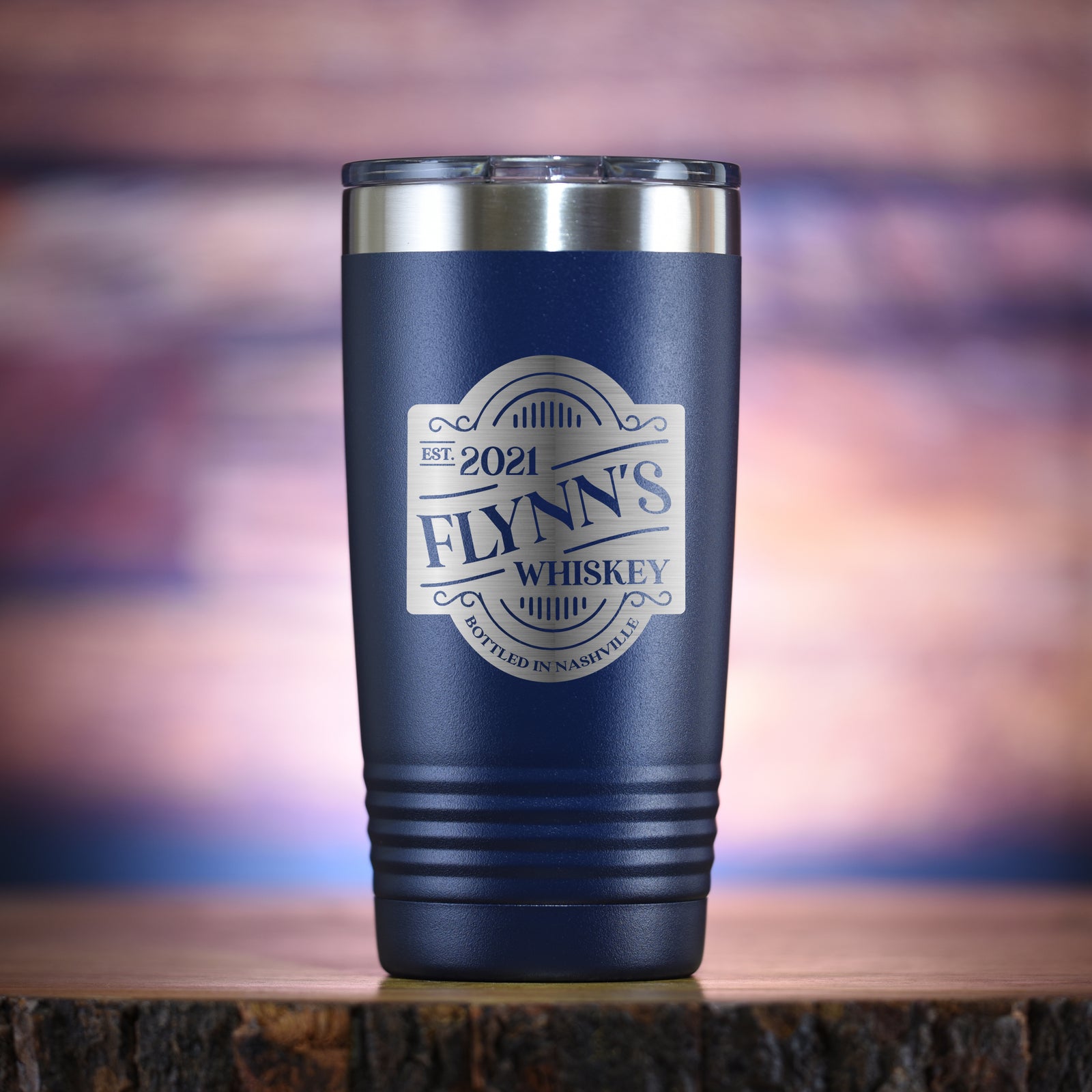 Your Own Whiskey Distillery Label, Travel Coffee Tumbler