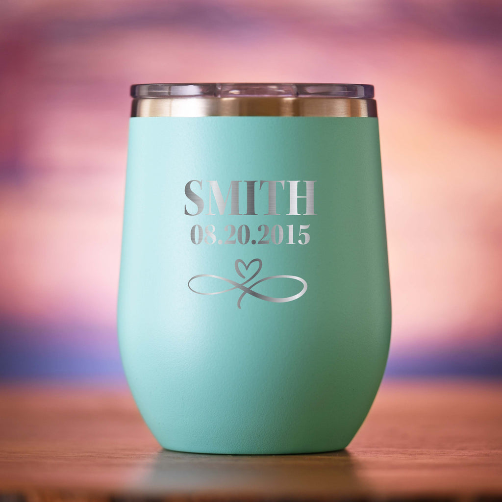 Wedding Favor Stemless Wine Tumbler Gift