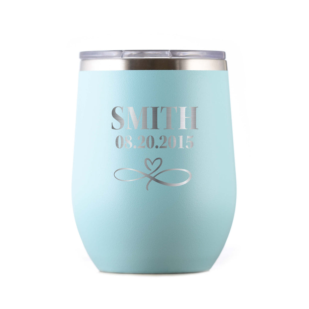 Wedding Favor Stemless Wine Tumbler Gift