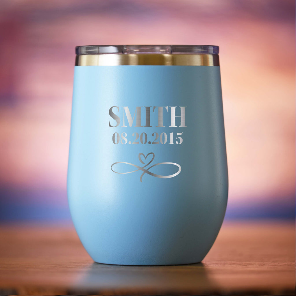 Wedding Favor Stemless Wine Tumbler Gift