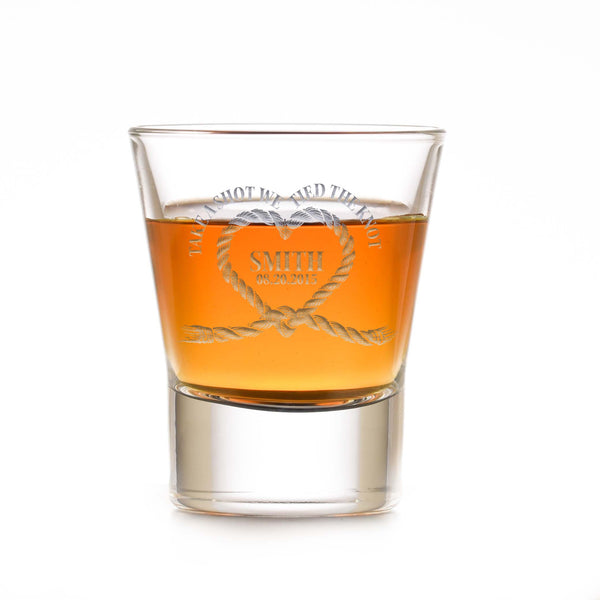 Take a Shot We Tied the Knot Wedding Favor Shot Glass