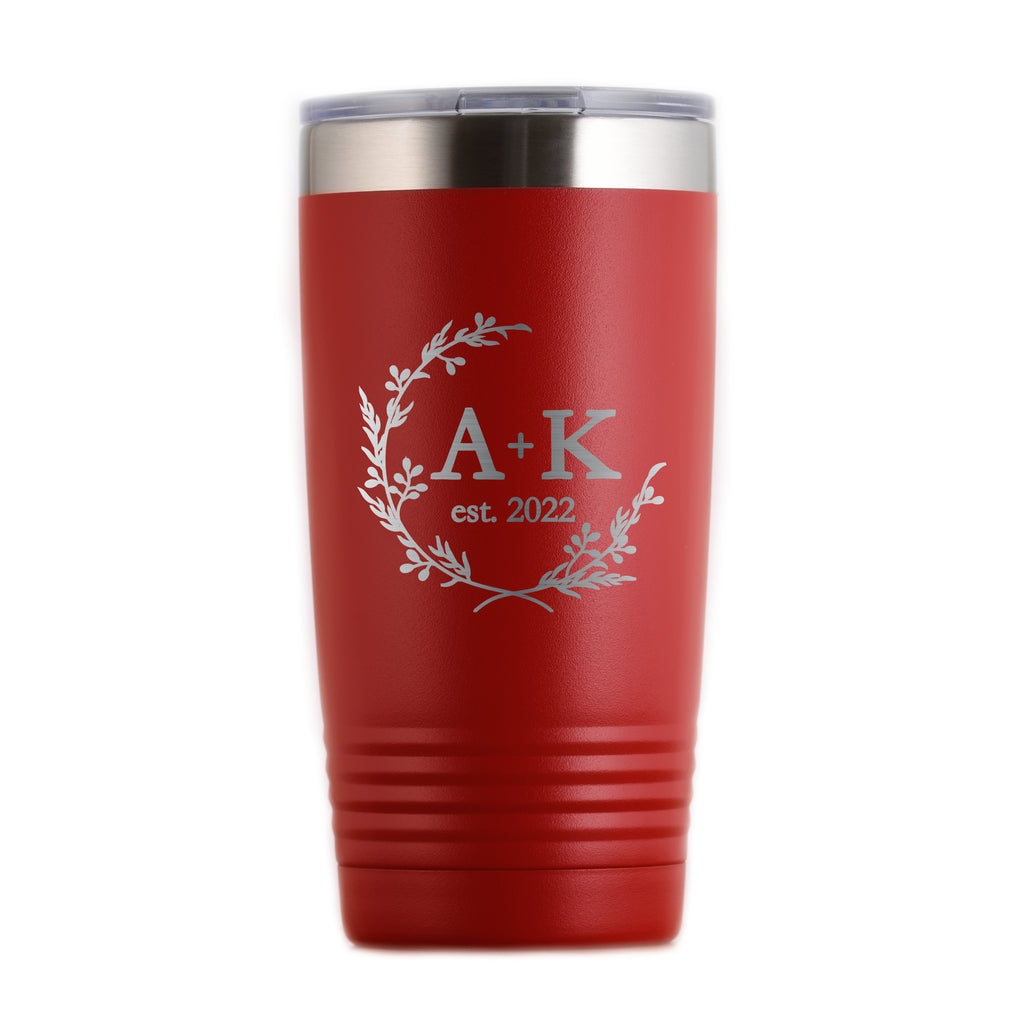 Wedding Favor Insulated Travel Tumbler Gift