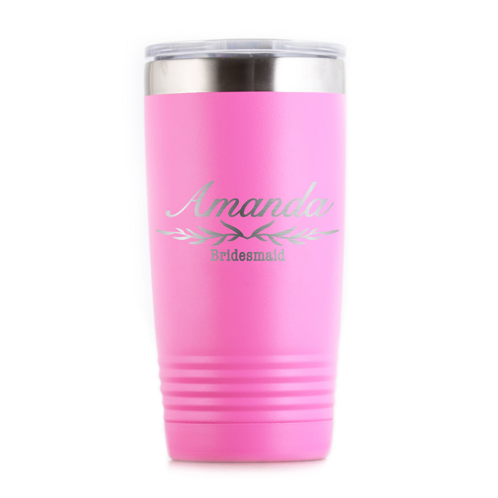 Bridesmaid Maid of Honor Travel Tumbler Gift