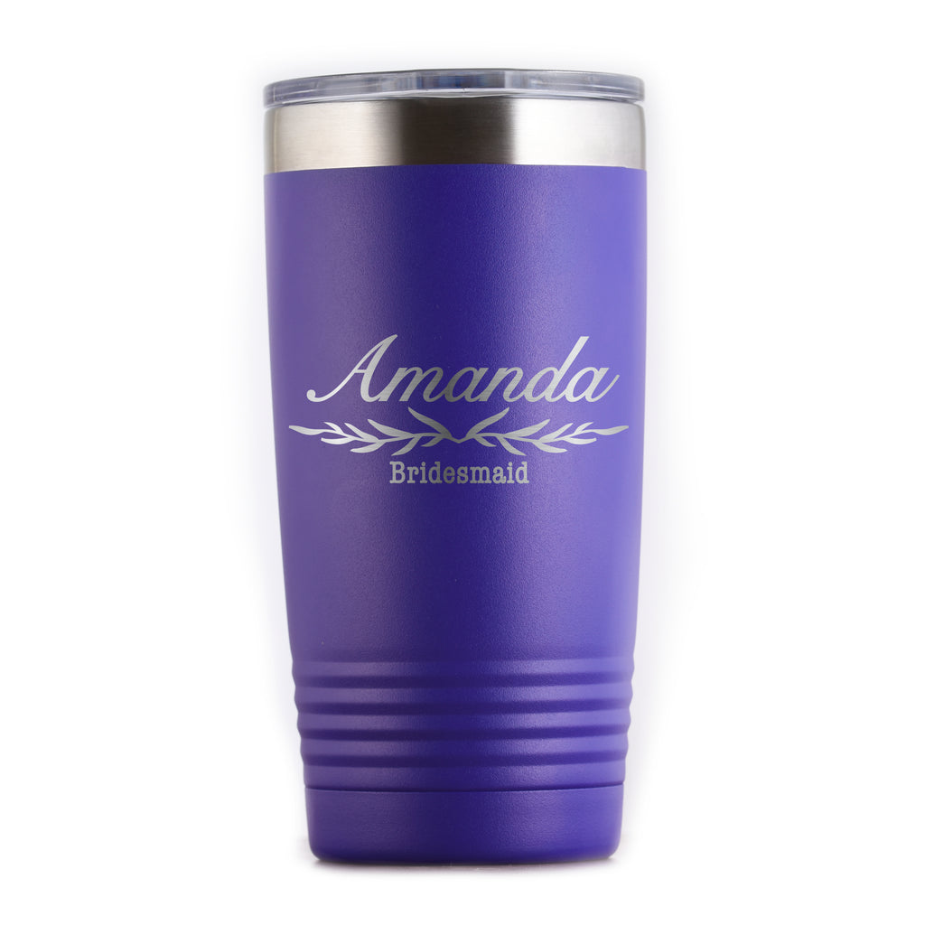 Bridesmaid Maid of Honor Travel Tumbler Gift