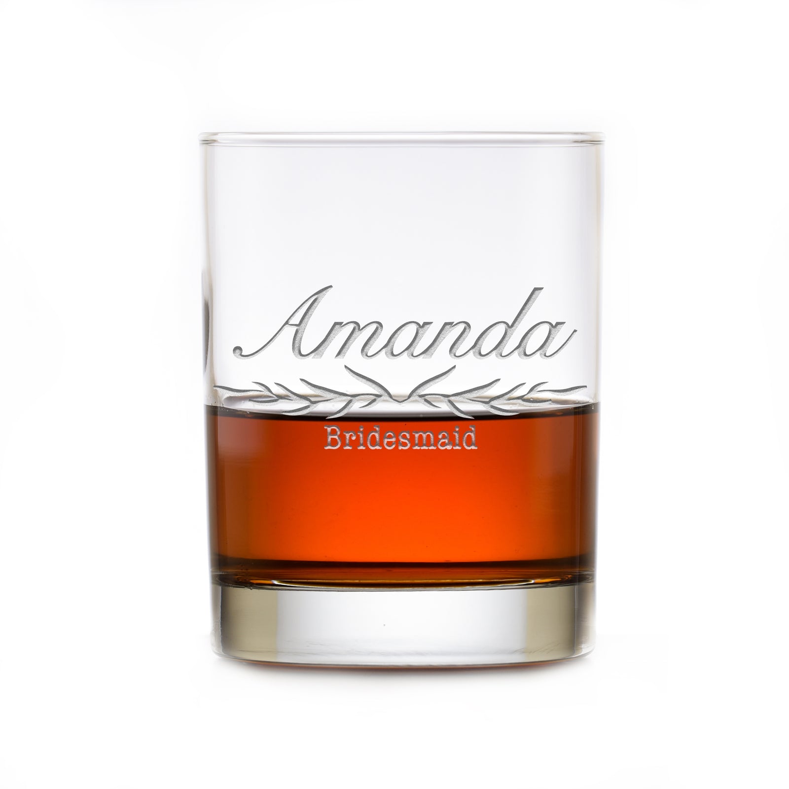 Bridesmaid, Maid of Honor - Whiskey Glass Gift