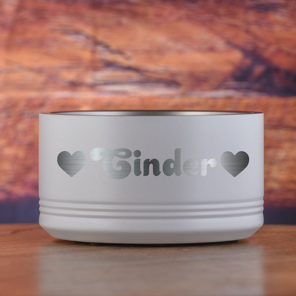Custom Engraved Small Pet Bowl for Dog or Cat