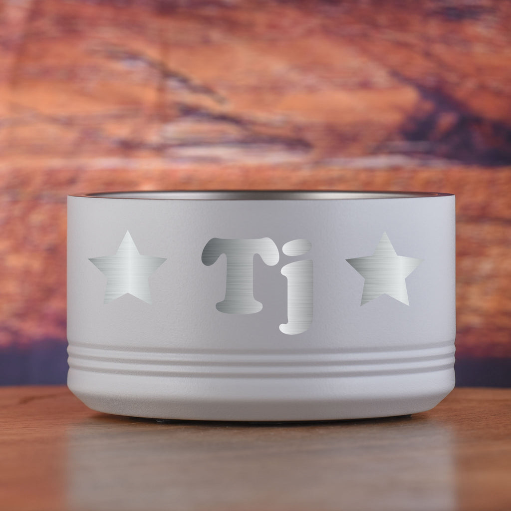 Custom Engraved Large Pet Bowl for Dog or Cat