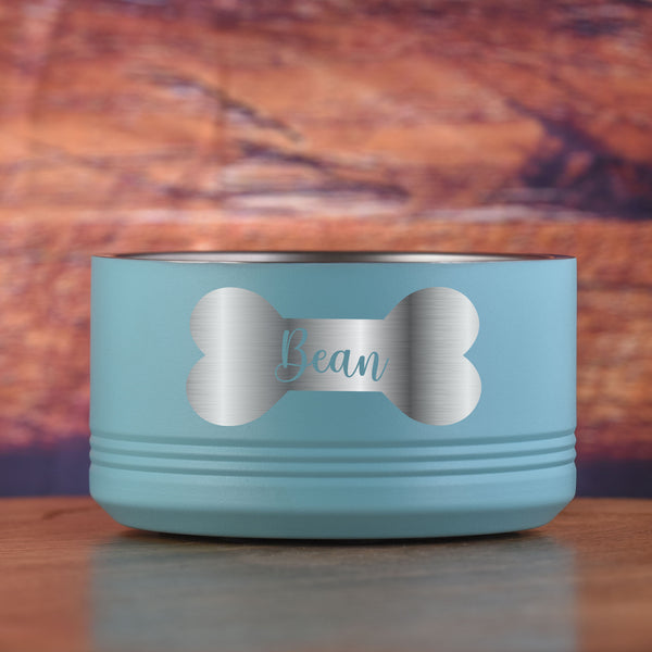 Custom Etched Small Pet Bowl for Dog or Cat