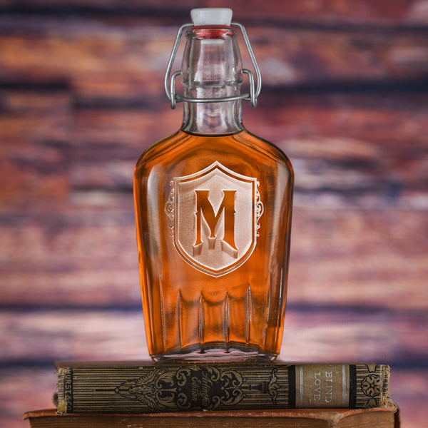Monogram Shield Bourbon Flask